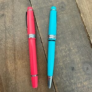 Cross Bailey Light Pens - Coral and Teal